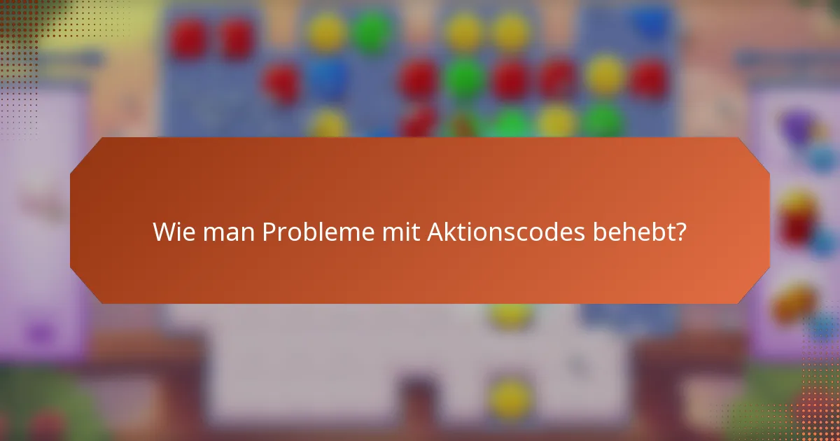 Wie man Probleme mit Aktionscodes behebt?